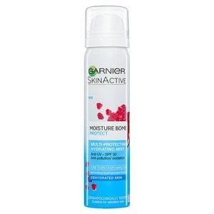 Image of Garnier Moisture Bomb Face Mist Protect and Hydrate 75ml
