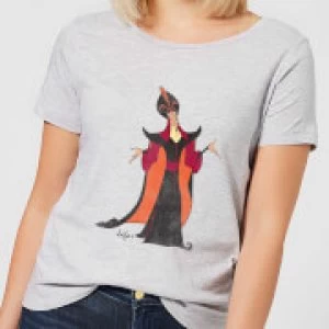 Image of Disney Aladdin Jafar Classic Womens T-Shirt - Grey - S