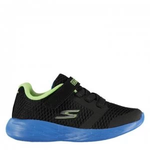 Image of Skechers GoRun 600 Infant Trainers - Blk/Blue/Lime