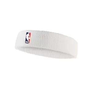 Image of Nike Nba Headband, White/White, Unisex, Balls & Gear, 9012/1-100