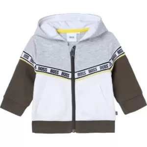 Image of Boss Hooded tracksuit cardigan - Grey