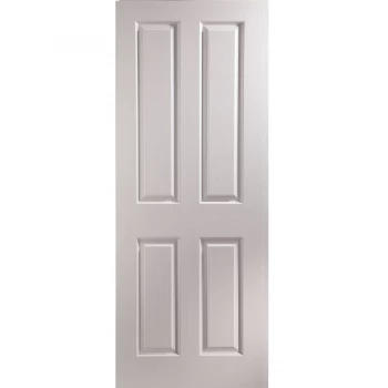 Image of JELD-WEN Oakfield 4 Panel White Primed Internal Door - 1981mm x 457mm (78 inch x 18 inch)