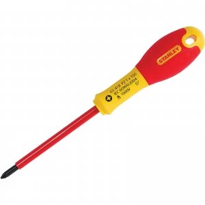 Image of Stanley FatMax VDE Insulated Pozi Screwdriver PZ1 100mm