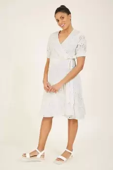 Image of Broderie 'Elicia' Wrap Dress