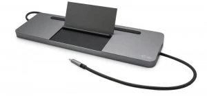 Image of i-tec USB-C Metal Ergonomic 4K 3x Display Docking Station + Power Deli
