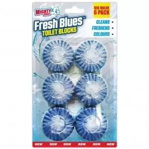 Image of Mighty Burst Fresh Blues Toilet Blocks Pack 6s NWT3144