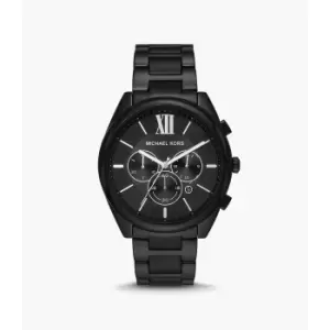 Image of Michael Kors Mens Langford Chronograph Stainless Steel Watch - Black
