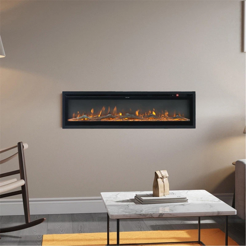 Image of Cottonfy UK 40/50/60" 1500W Electric Fireplace - Black M
