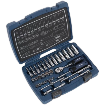 Image of Sealey AK8990 33 Piece 1/4" Drive Socket Set 1/4"