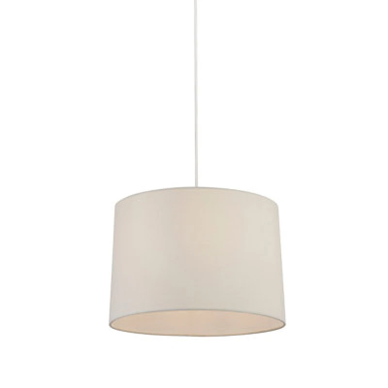 Image of Lighting Collection Lorenzo Ivory Tapered Linen Shade