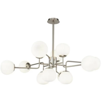 Image of Maytoni Lighting - Erich Globe Ceiling Pendant Nickel, 12 Light, E14