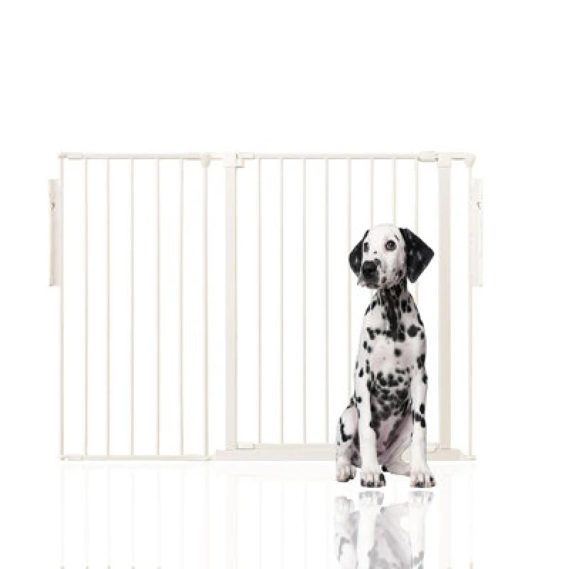 Image of Bettacare Premium Extra Tall Multi Panel Flexible Dog Barrier, Up To 128Cm Wide, White, 105Cm Tall