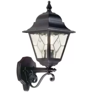 Image of Elstead Norfolk - 1 Light Outdoor Wall Lantern Light Black IP43, E27