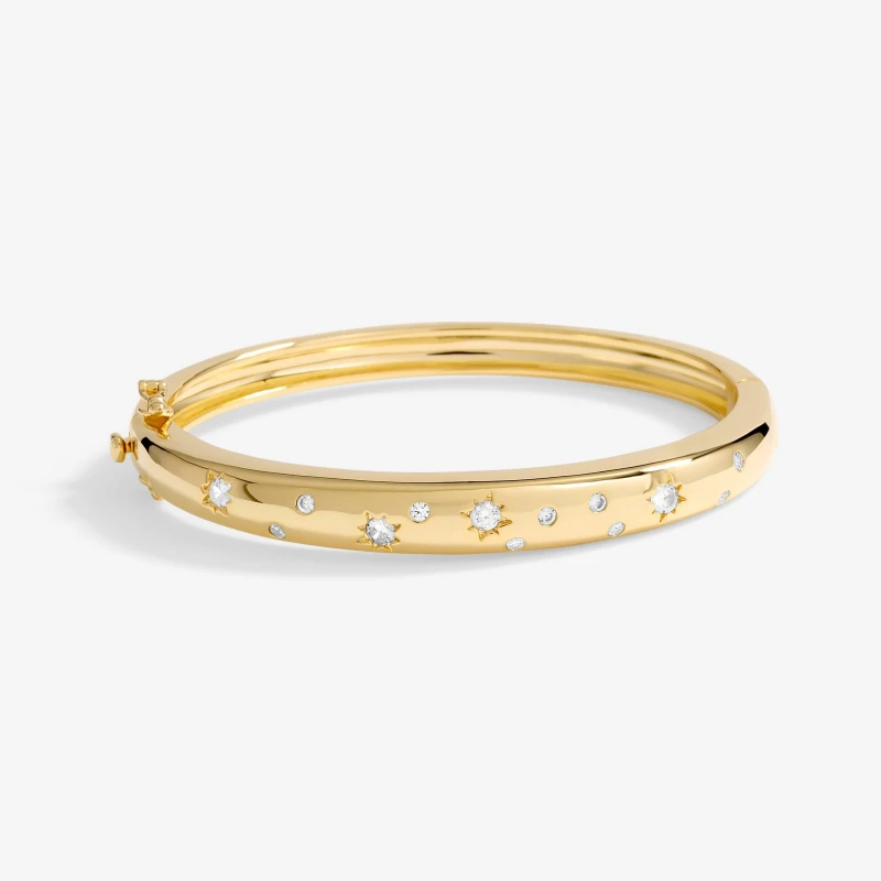 Image of Inicio Gold Plated Celestial Bangle - Gift Pouch Gold