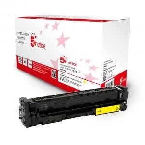 Image of 5 Star Office HP 410A Yellow Laser Toner Ink Cartridge