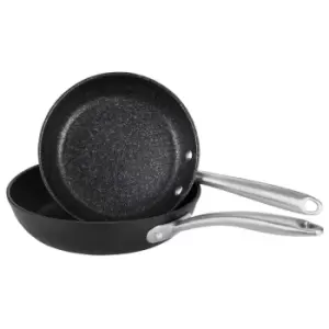 Image of Prestige Scratch Guard Aluminium Non Stick Induction Twin Pack Frying Pan Set