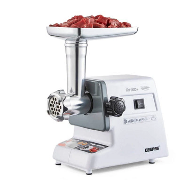 Image of Geepas 1400W Electric Meat Grinder Mincer for Home Restaurant White