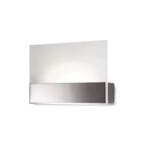 Image of Grok LED 1 Light Indoor Small Wall Uplighter Satin Nickel