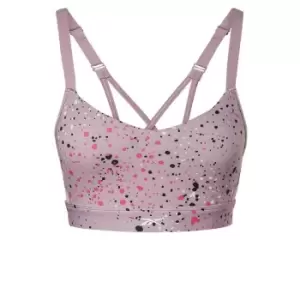 Image of Reebok Lux Multi-Colored Speckle Strappy Bra Womens - Infused Lilac
