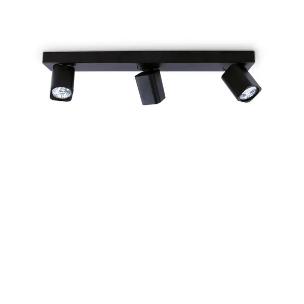 Image of Rudy 3 Light Ceiling Spotlight Bar Black