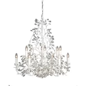 Image of Michelan 12 Light Multi Arm Chandeliers White Frosted