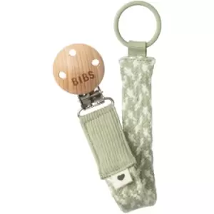 Image of BIBS Paci Braid dummy clip Sage / Ivory 1 pc