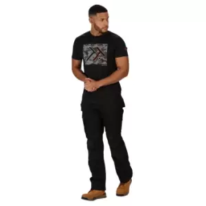 Image of Regatta Mens Incursion Work Trousers (28S) (Black)