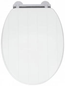 Image of Croydex Portland Flexi-Fix Toilet Seat - White