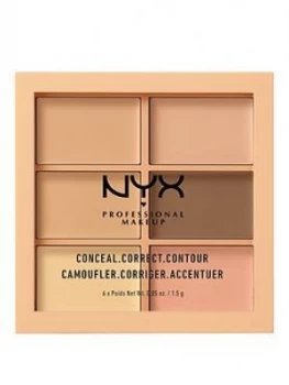 Image of Nyx Professional Makeup 3 Piece Palette - Conceal, Correct, Contour