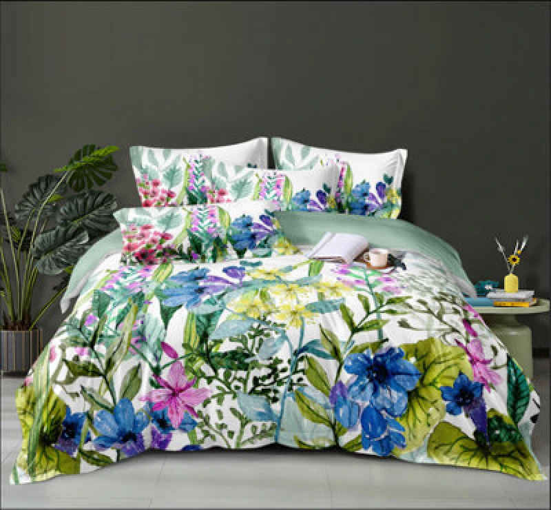 Image of Ezysleep Ezysleep Trixie Floral Printed Duvet Set Size: Double Multi Double Unisex 0721545366245
