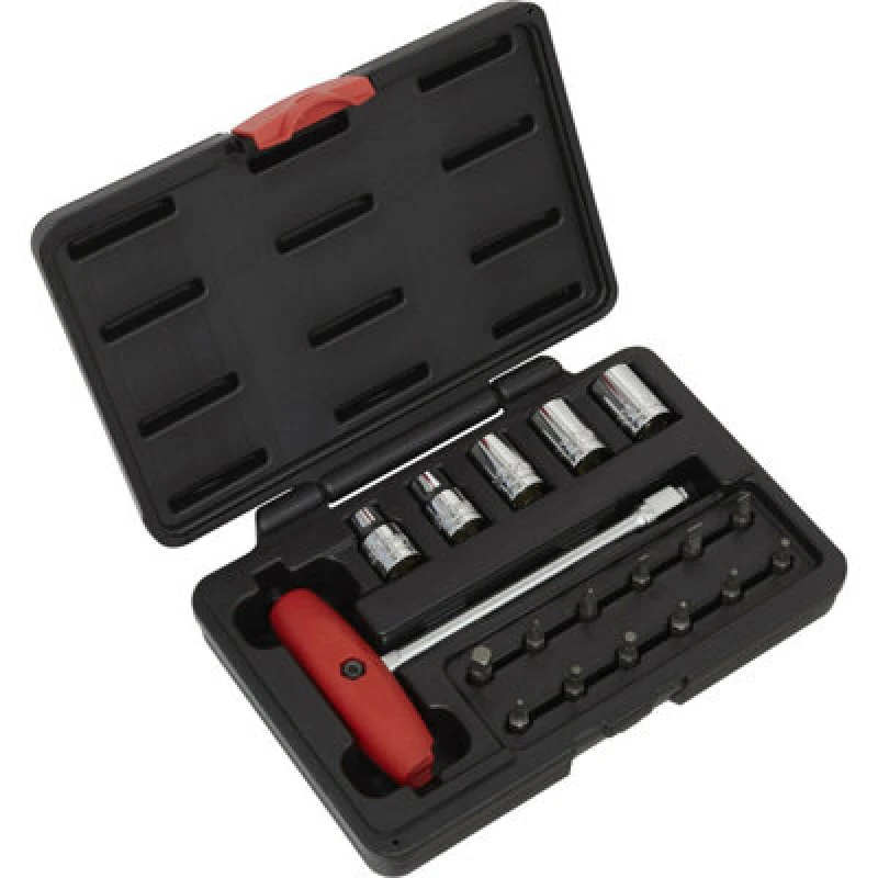 Image of Loops 18 Piece Socket & JIS Bit Set - Compact Motorcycle Bit Set - Storage Case Multi