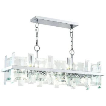 Image of Maytoni Lighting - Cerezo Ceiling Pendant Lamp Chrome, 8 Light, E14