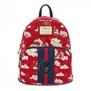 Image of Loungefly Disney Mulan Mushu Cloud Mini Pu Backpack