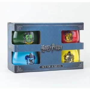 Image of Harry Potter - House Crests Small Mugs Gift Set (Set of 4)