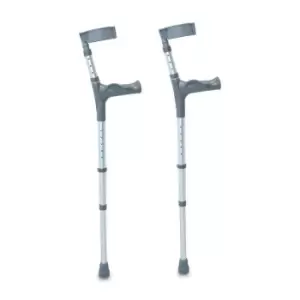 Image of Nrs Healthcare Double Adjustable Crutches With Comfy Handle - Large