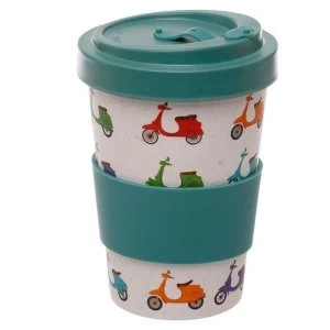Image of Speed King Scooter Reusable Screw Top Bamboo Composite Travel Mug