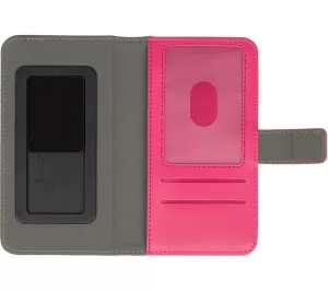 Image of CASE IT Universal Folio Phone Case - Pink, Black