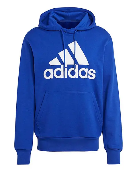 Image of Adidas adidas Big Logo French Terry Hoodie Blue Male XL44/48 DI08404