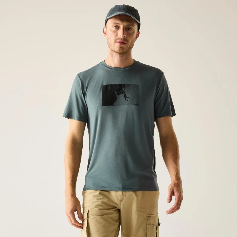 Image of Regatta Regatta Fingal Tee Sn63 Dark Storm male L