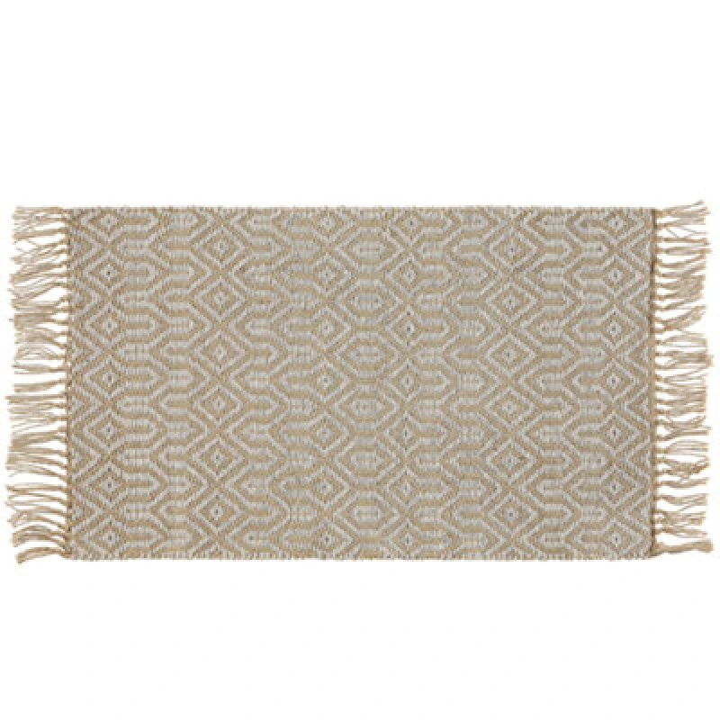 Image of Beliani Rug Pozanti Beige 50 X 80 Cm Jute