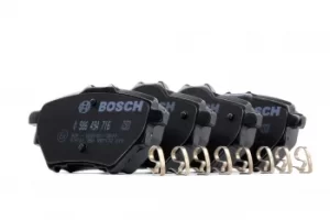 Image of Bosch Brake Pads PEUGEOT,CITROEN,DS 0 986 494 716 1609000680,1636413980,1609000680 Disk Pads,Brake Pad Set, disc brake 1636413980