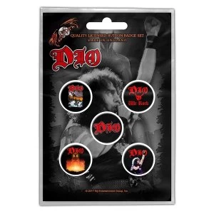 Image of Dio - We Rock Button Badge Pack