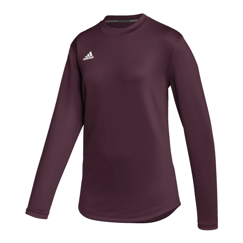 Image of adidas Training Long Sleeve Top Womens - Red Red XS