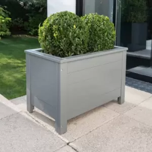 Image of Florenity Grigio Grey Rectangular Planter Grey
