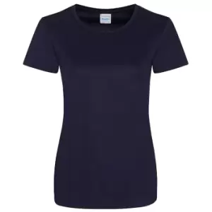 Image of AWDis Just Cool Womens/Ladies Girlie Smooth T-Shirt (M) (French Navy)