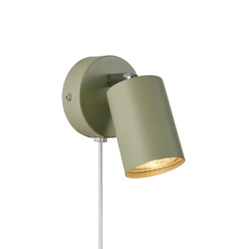 Image of Nordlux Explore Metal Wall Light Green,plug In Or Mains