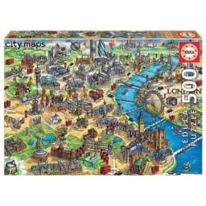 Image of London City Map Jigsaw Puzzle (500 Pieces)