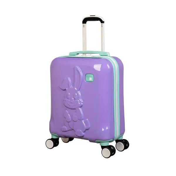 Image of IT Luggage Cottontail VWWKS Hard Shell Violet Kiddies Suitcase
