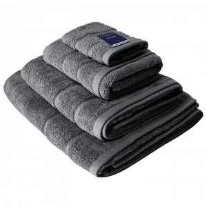 Image of Nautica Plain Dye Towel - Charcoal