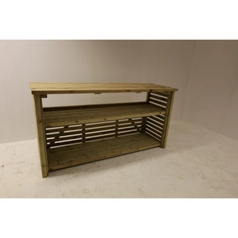 Image of Churnet Valley Garden Furniture Ltd Xl Heavy Duty Bbq & Pizza Creation Station - L60 X W179 X H93.5cm - Partially Assembled